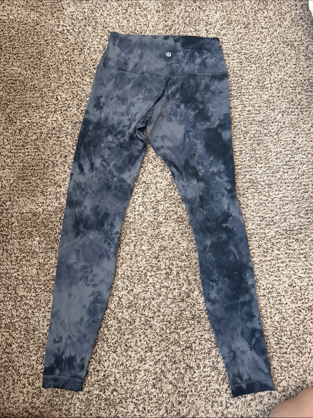 Lulu Lemon Marble grey/white Leggings